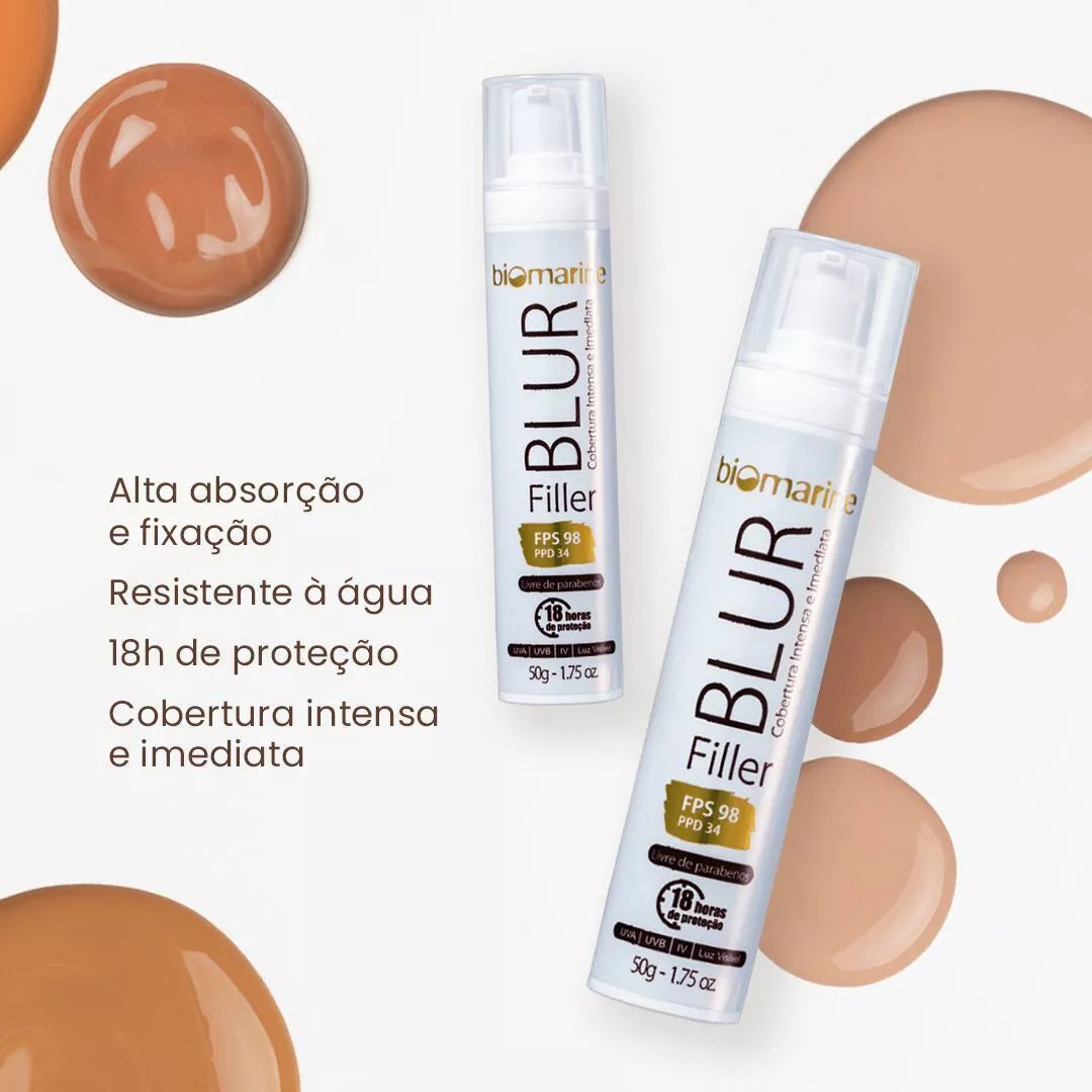 Protetor Solar com Cor Blur Filler FPS 98 50g