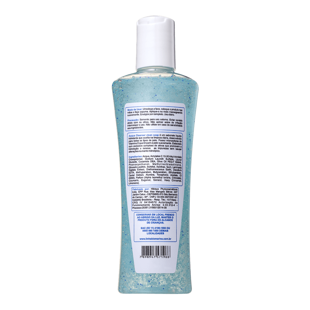Sabonete Líquido Esfoliante Facial Acqua Cleanser 200ml