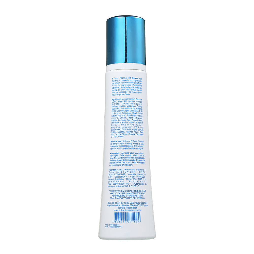 Sabonete Facial B Clean Thermal 3D Mineral Age 150ml
