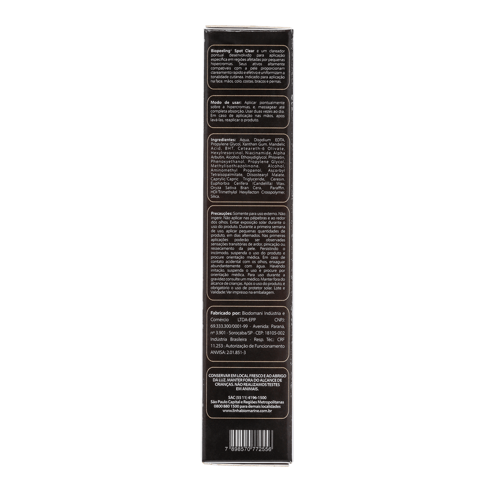 Clareador De Manchas Pontual Biopeeling Spot Clear 15ml