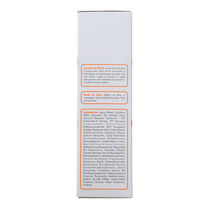 Protetor Solar Facial Antienvelhecimento Sun Marine FPS 66  100ml