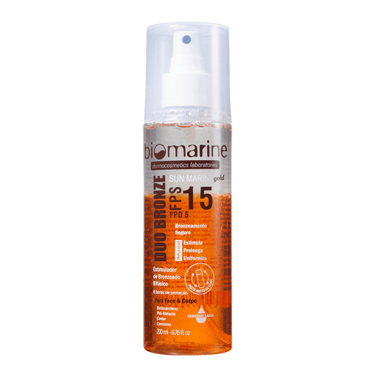 Bronzeador Bifásico Sun Marine Duo Bronze FPS 15 200g
