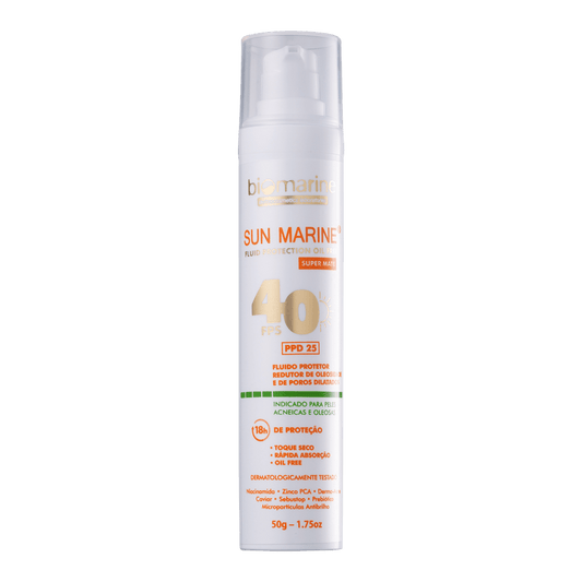 Protetor Solar Facial Controlador de Oleosidade Sun Marine FPS 40 50g
