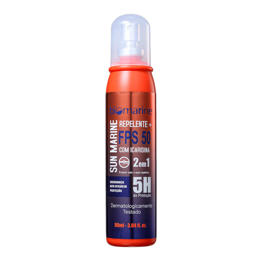Protetor Solar e Repelente Icaridina Sun Marine FPS 50
