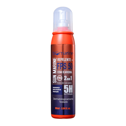 Protetor Solar e Repelente Icaridina Sun Marine FPS 50