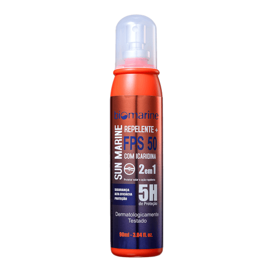 Protetor Solar e Repelente Icaridina Sun Marine FPS 50