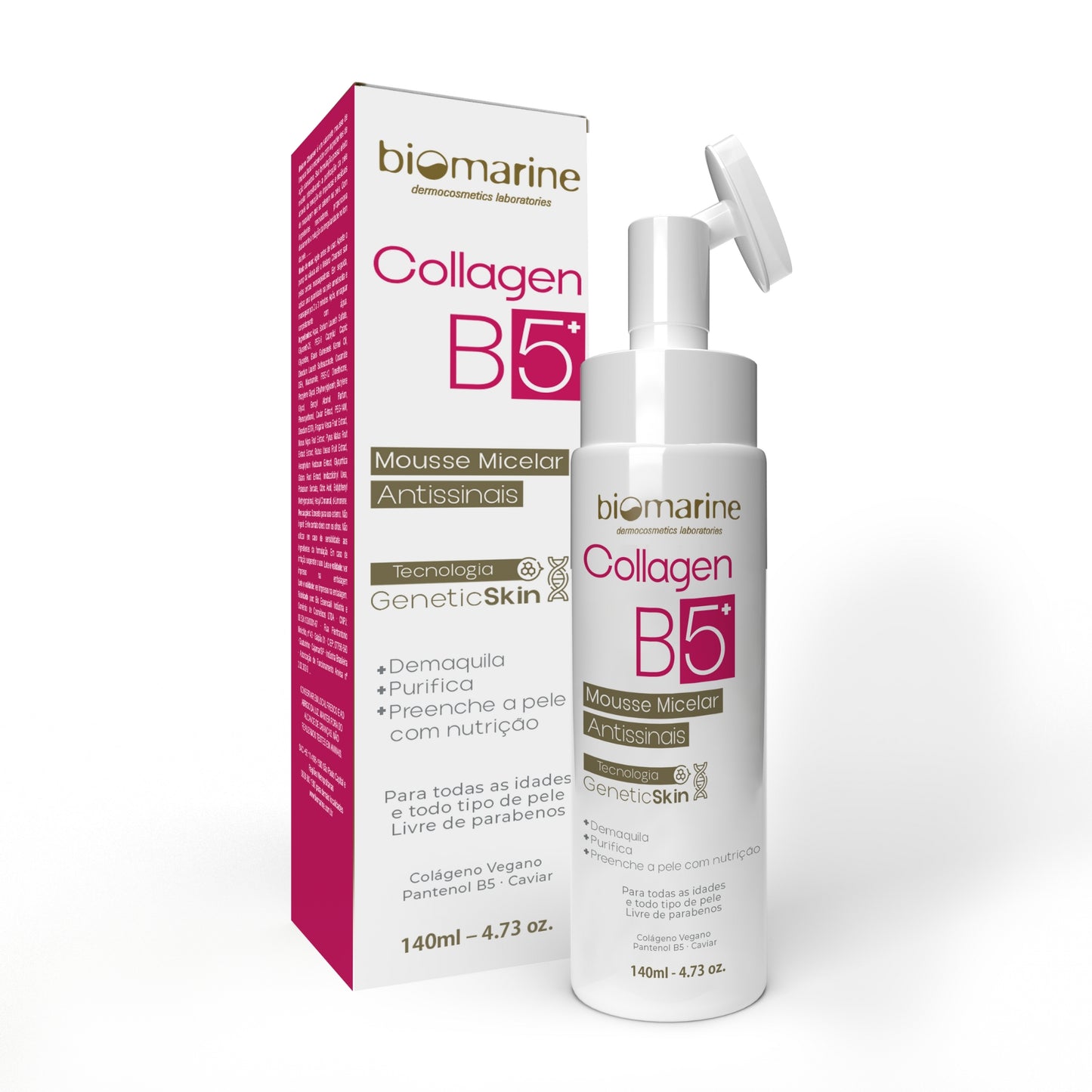 Sabonete Mousse Micelar Antissinais Collagen B5 140ml