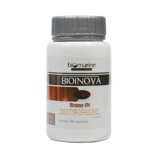 Nutricosmético Antioxidante Bioinova Bronzin 30 cps