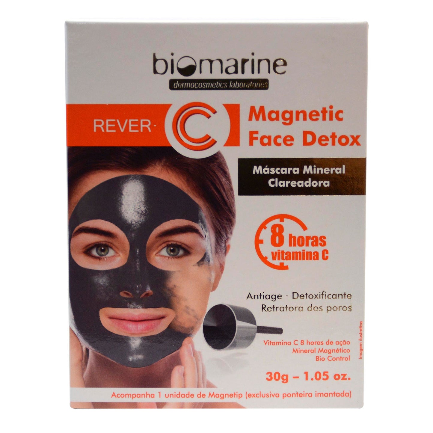Máscara Facial Detox com Vitamina C Rever C Magnetic